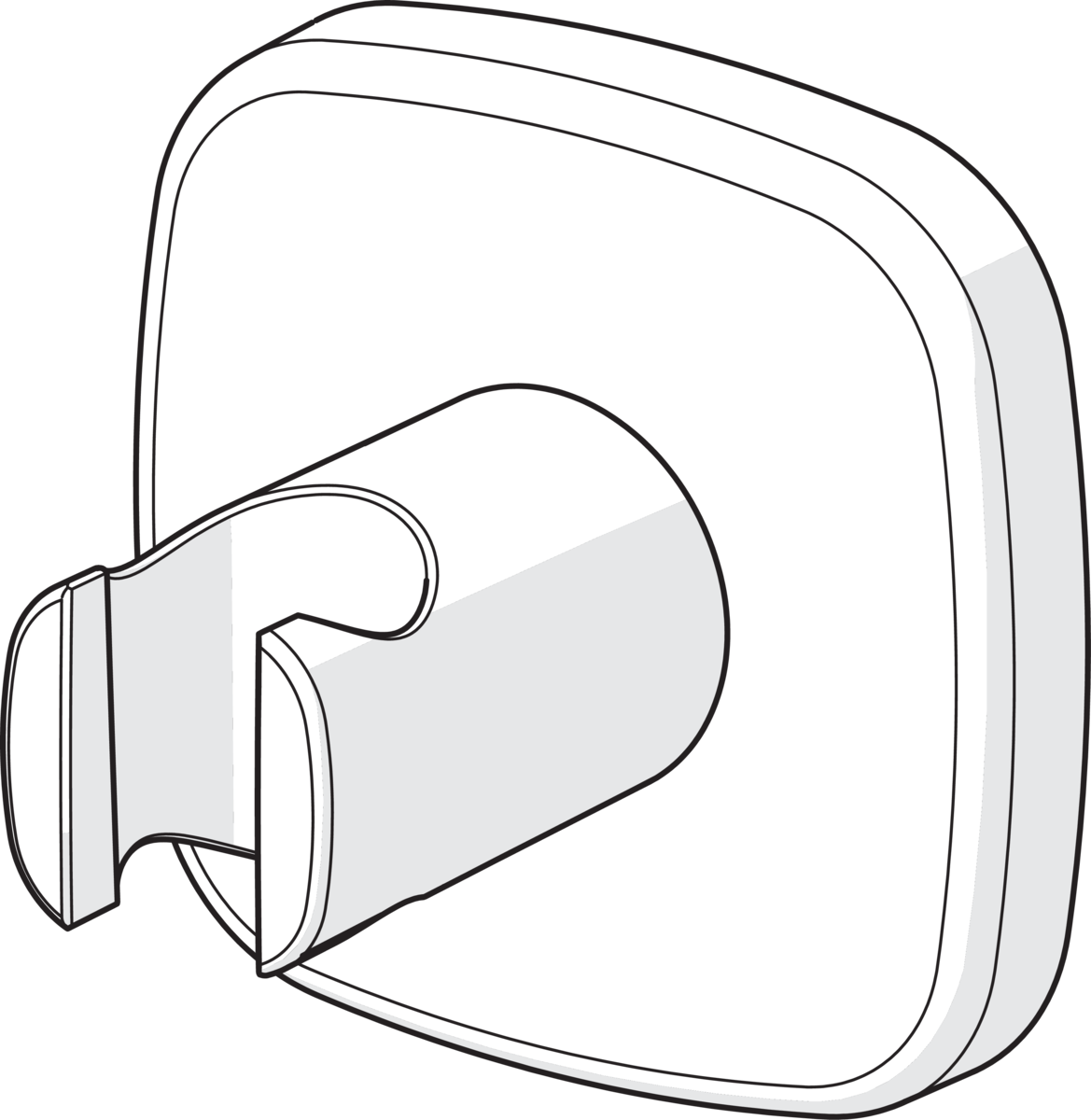 Hansaliving, Hand Shower Holder, Clipart (1169x1200), Png Download