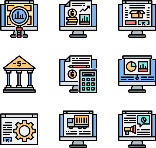 Digital Economy - Factory Machinery Icon Clipart (600x564), Png Download