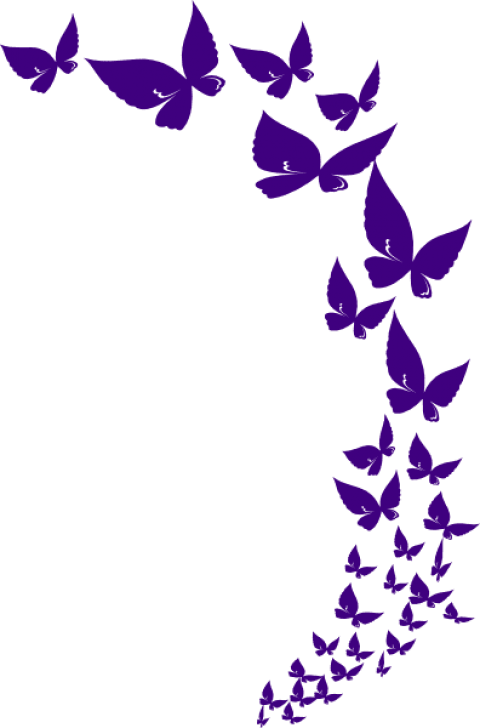 Free Png Download Butterflylavender - Butterfly Png Clipart (480x728), Png Download