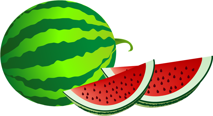 Hampton County Watermelon Festival - Clipart Of A Watermelon - Png Download (735x427), Png Download