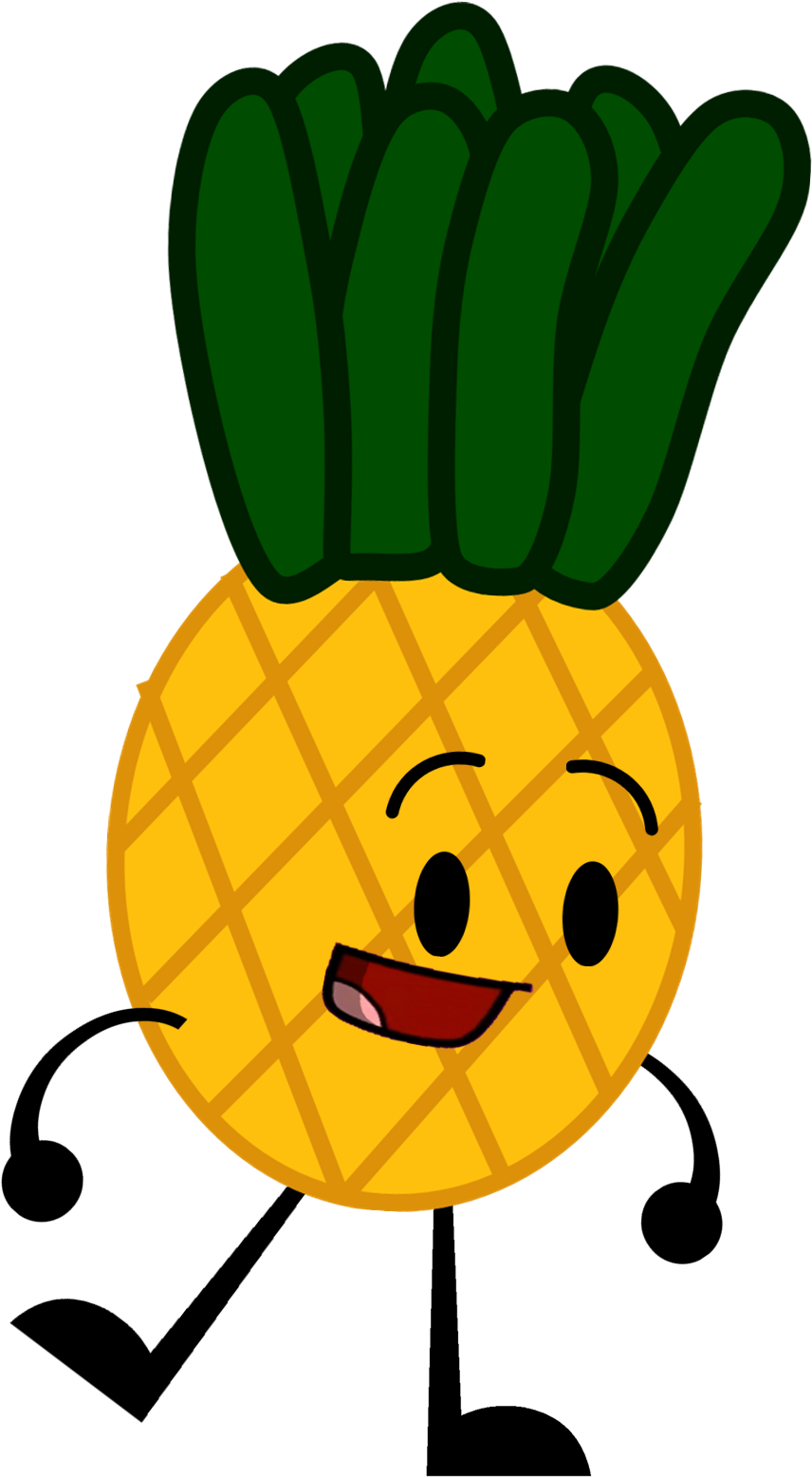 Pineapple Clipart Object - Bfdi Pineapple - Png Download (856x1556), Png Download
