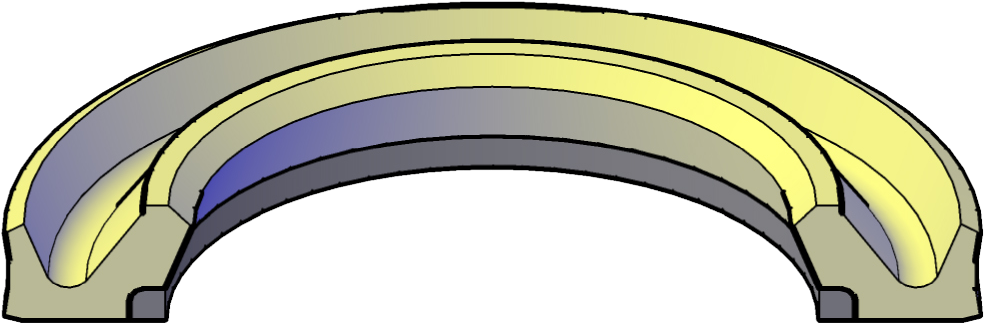 Style Dyr Rod Buffer Seals - Arch Clipart (1042x1042), Png Download