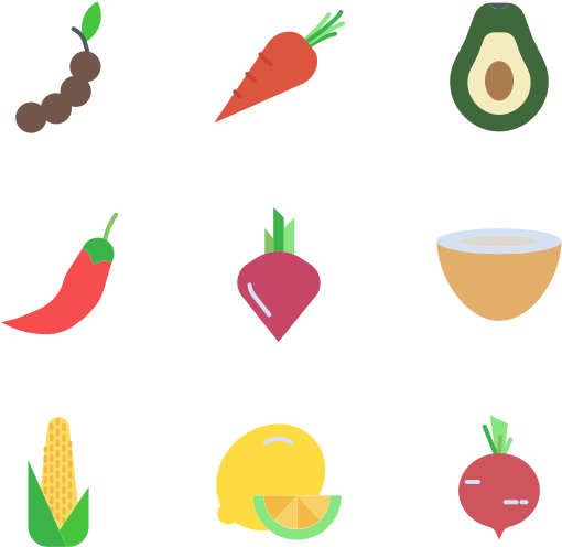Fruits And Vegetables Clipart (600x564), Png Download