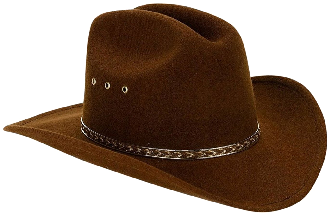 Cowboy Hat Transparent Image - Brown Cowboy Hat Clipart (1500x970), Png Download