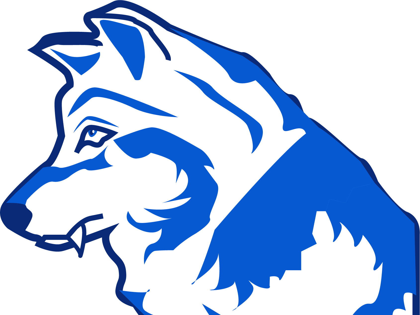 Wolf Sports Logo Concept Clipart (1689x1267), Png Download