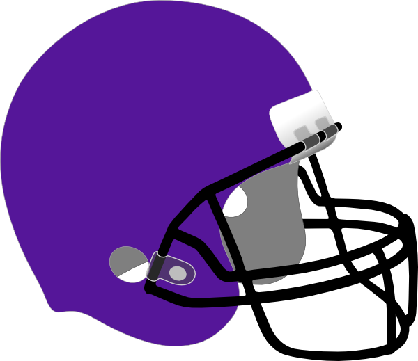 Purple Football Helmet Clipart - Png Download (600x519), Png Download