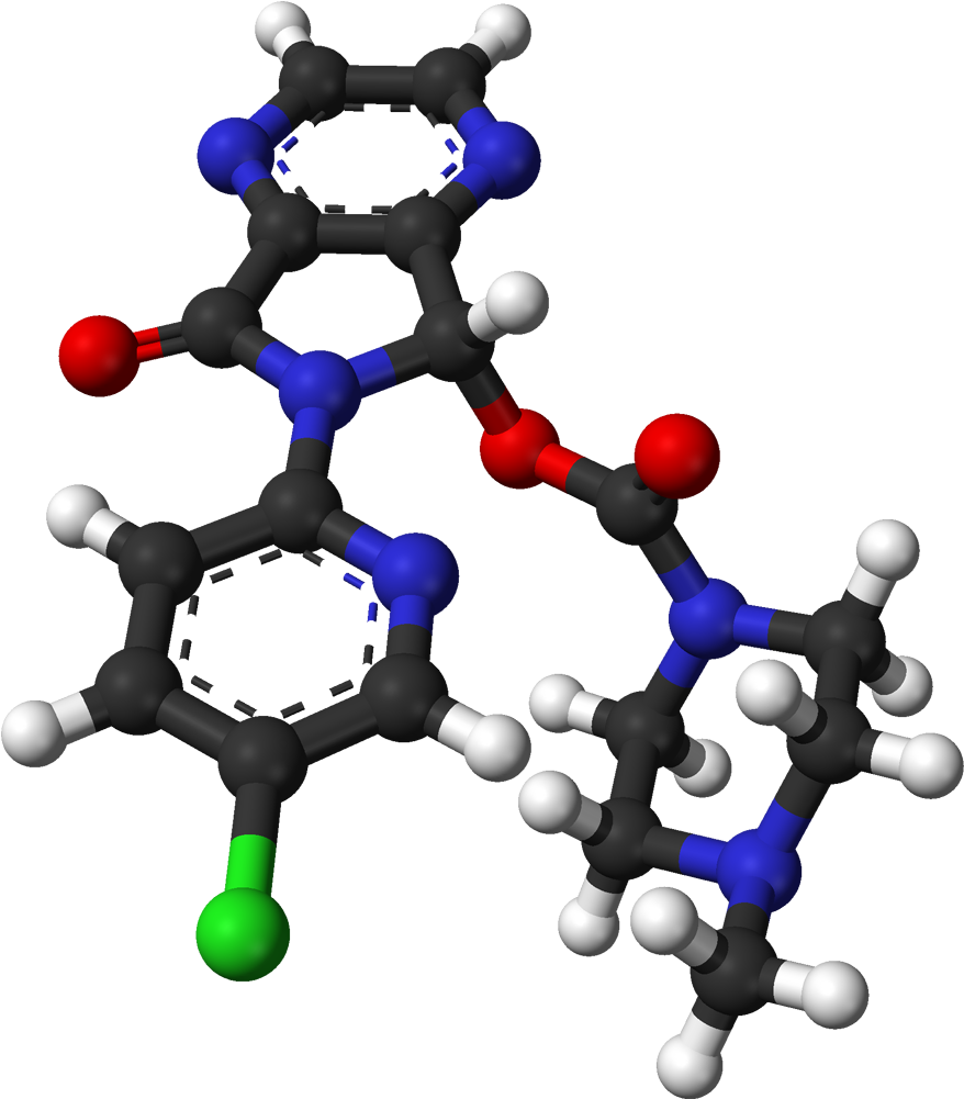 Eszopiclone 3d Balls - Molecule Clipart (977x1100), Png Download