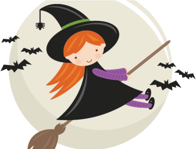 Cute Witch Clipart Free - Png Download (640x480), Png Download