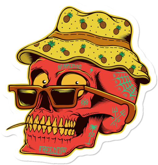 Beach Skull Maracaibo - Illustration Clipart (650x650), Png Download