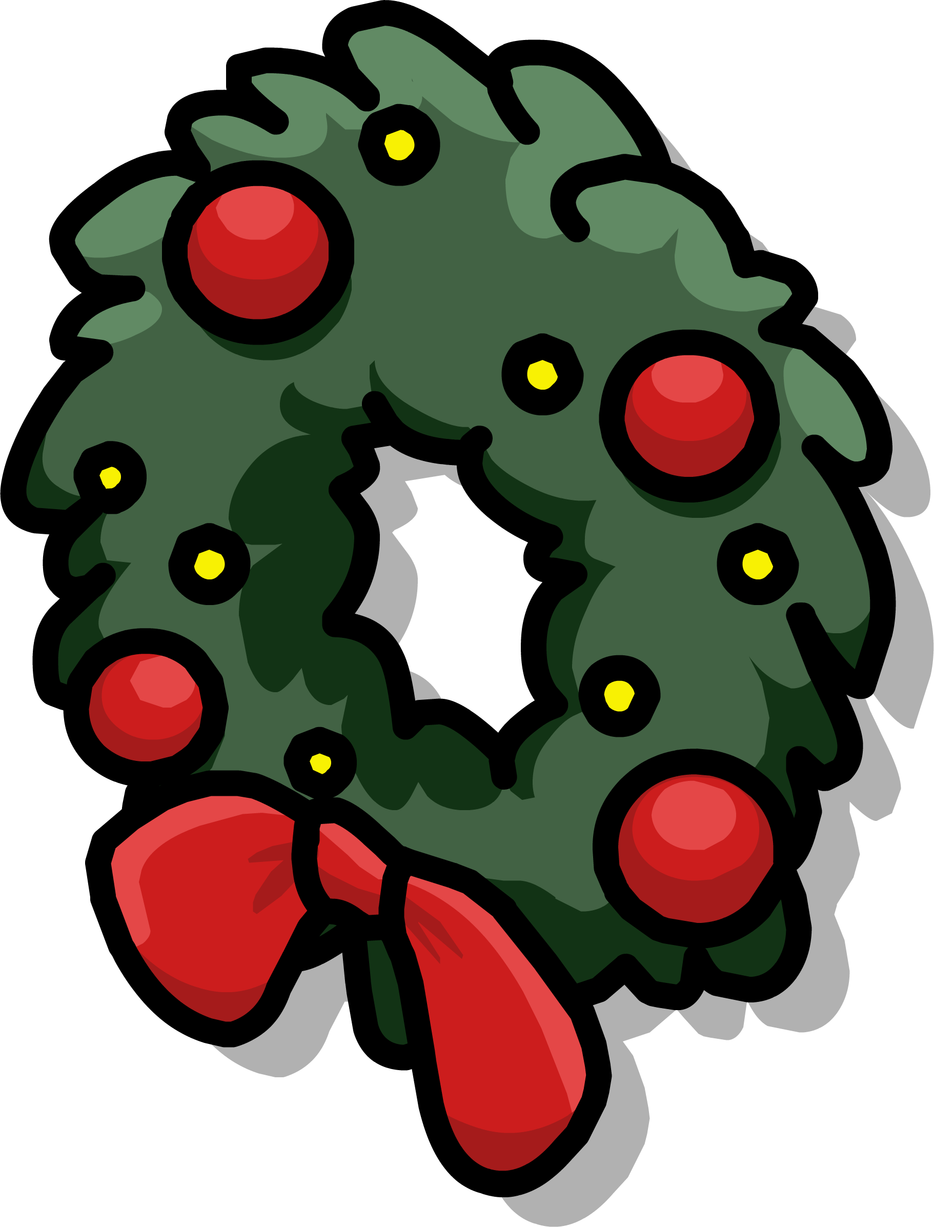 Holiday Wreath Png Clipart (1822x2393), Png Download