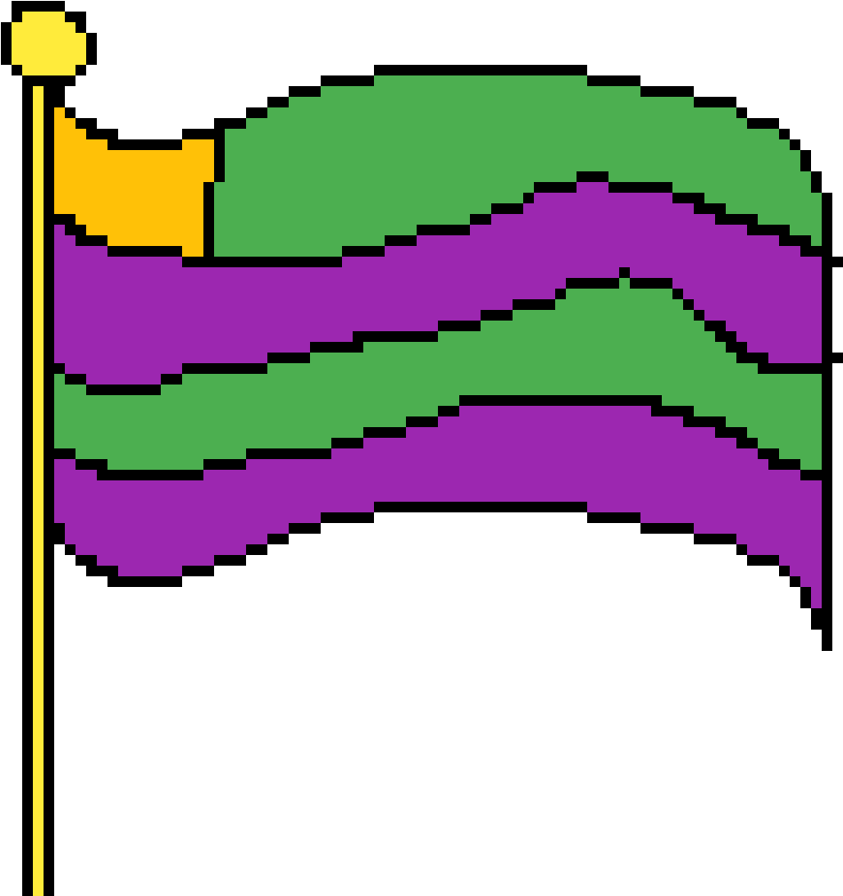 Alien Flag By Dancer-boy - Mario Flag Clipart (1200x1200), Png Download