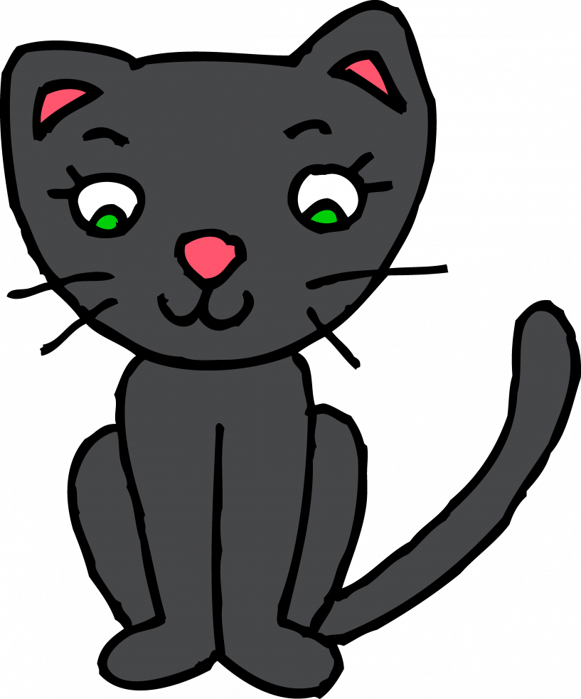 Clip Art Free Cat - Png Download (817x983), Png Download