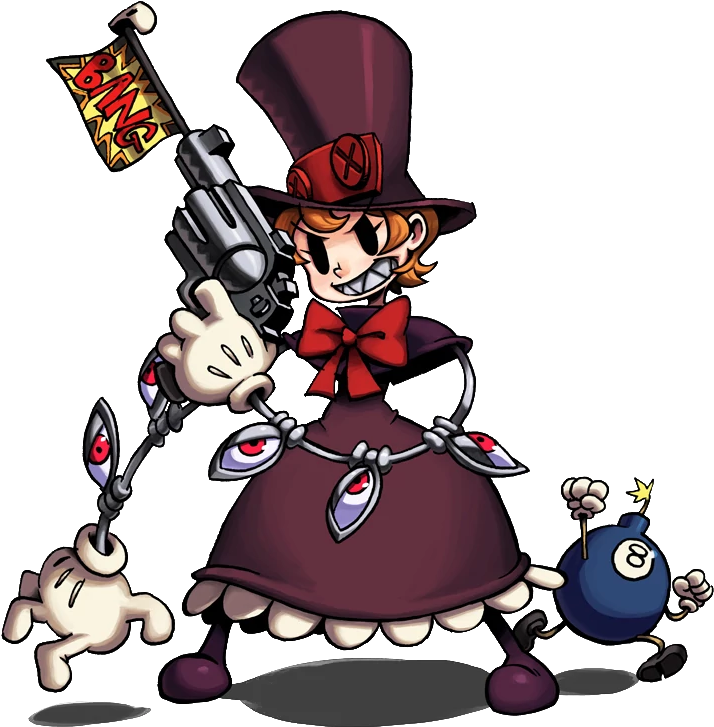 Skullgirls Peacock Art , Png Download Clipart (714x727), Png Download
