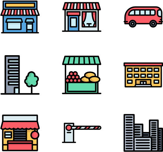 Down Town Clipart (600x564), Png Download