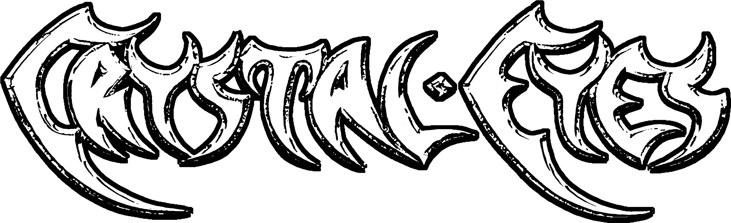 Crystal Eyes - Illustration Clipart (2824x954), Png Download