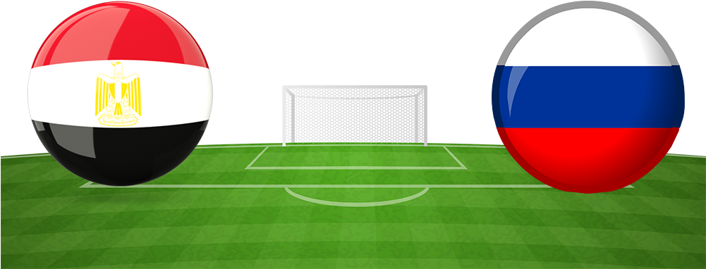 Russia Vs Egypt World Cup Png - Soccer-specific Stadium Clipart (1000x412), Png Download