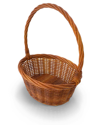 Wicker Png Photo - Storage Basket Clipart (600x600), Png Download
