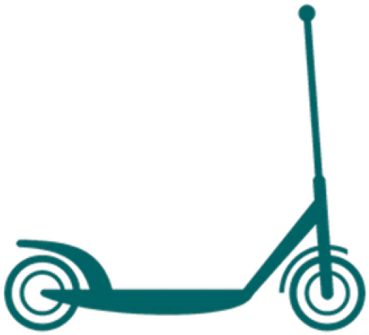 Scooter Clipart Scooter Bike - Micro Mobility - Png Download (640x480), Png Download