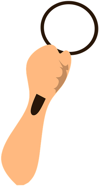 Magnifying Glass With Hand Png Clipart (720x720), Png Download