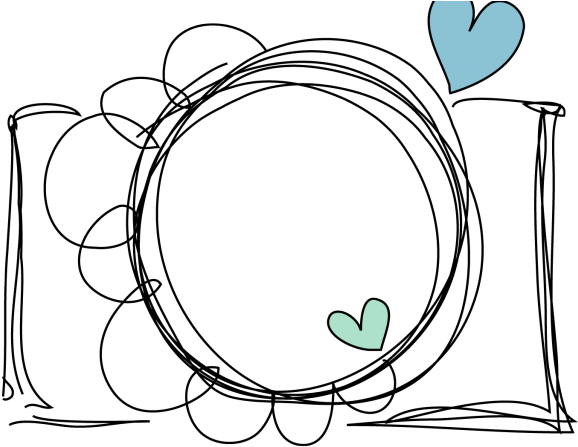 Camera Clipart Doodle - Line Art - Png Download (640x480), Png Download