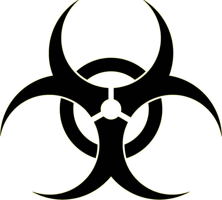 Bioweapons - Green Transparent Biohazard Symbol Clipart (776x698), Png Download