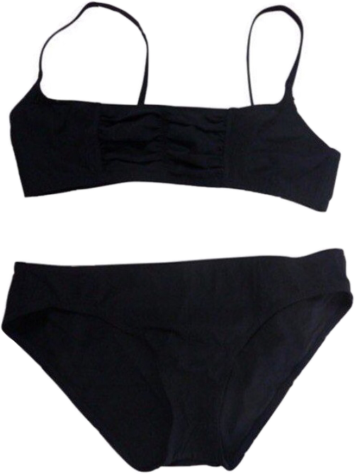 Aesthetic Vintage Swimsuit Bathingsuit Transparent - Swimsuit Bottom Clipart (501x669), Png Download