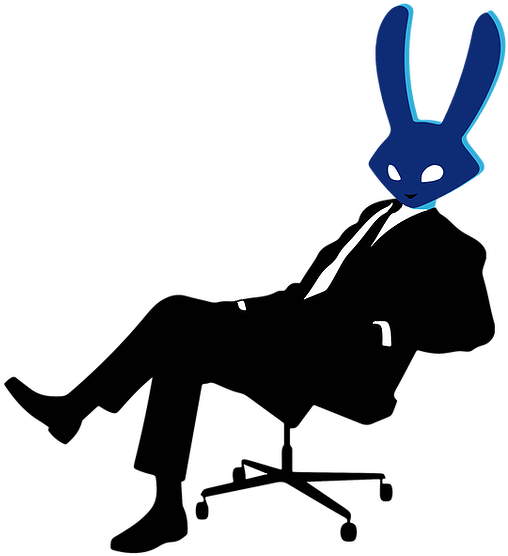 Sitting Bunnyman Fixed - Man In Chair Clipart (705x705), Png Download