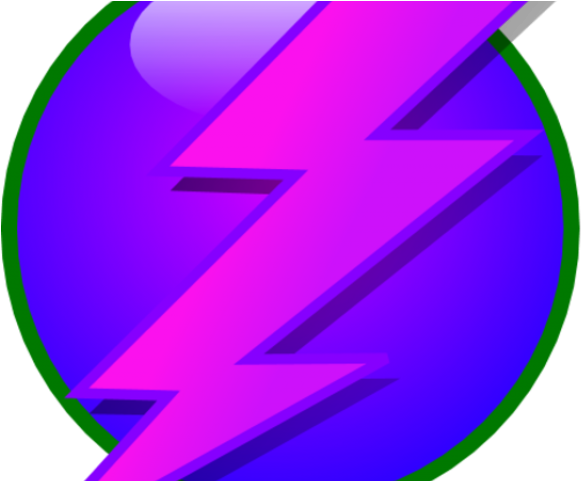 Electricity Clipart Lightning Strike - Circle - Png Download (640x480), Png Download