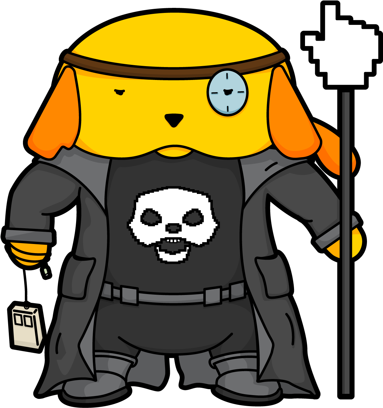 Pixel Pusher - Cartoon Clipart (1243x1310), Png Download