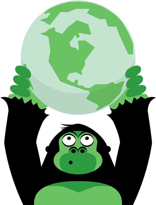 Green Apes Social Network - Illustration Clipart (650x810), Png Download