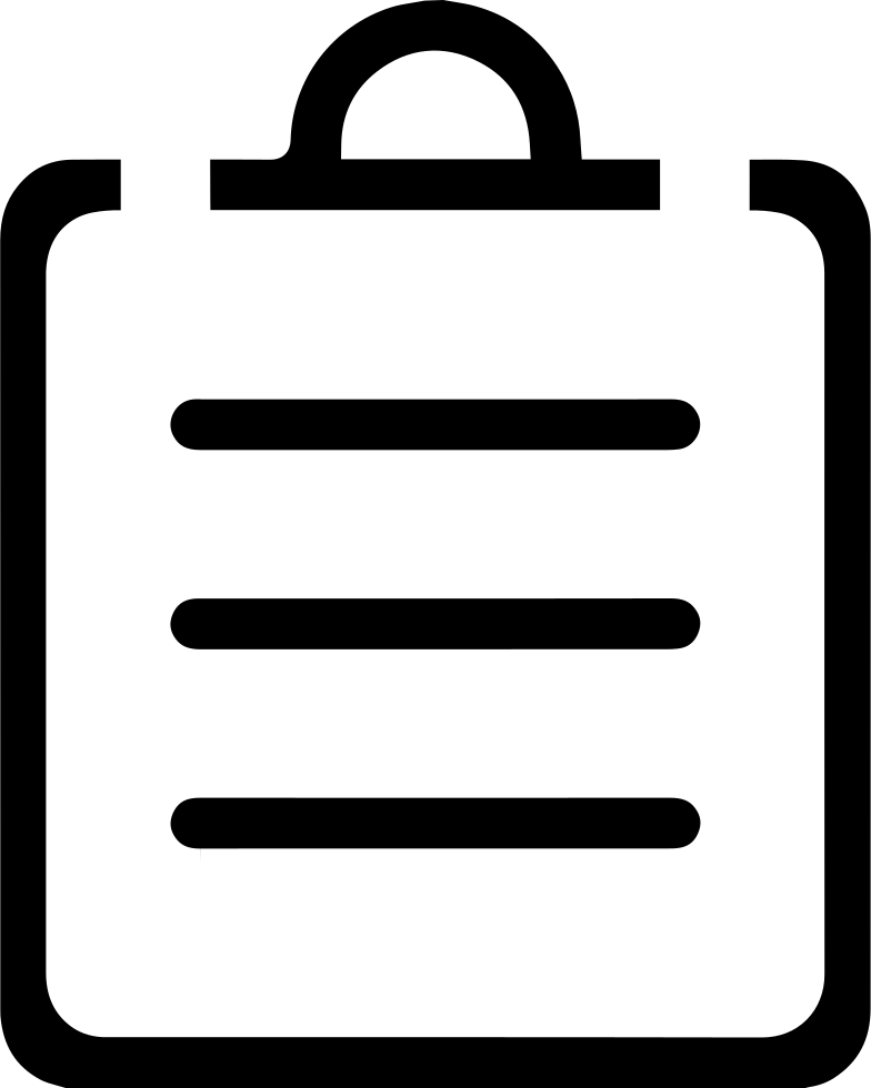 Png File Svg - Free Listing Icon Png Clipart (784x980), Png Download