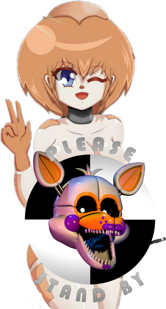 Fnia Sticker Fnaf 5 Lolbit Please Stand Clipart Full Size Clipart Pinclipart