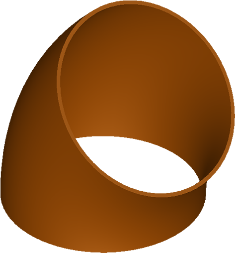 02045 Elbows, Copper Nickel Acc - Circle Clipart (1000x1000), Png Download