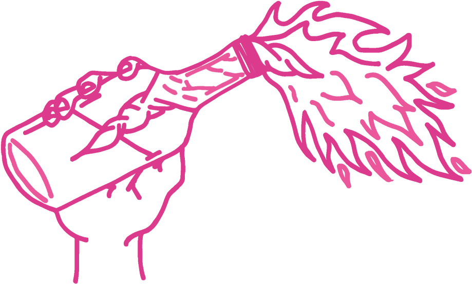 I Chose To Use Bright, Bold, 'pretty' Colours To Juxtapose - Illustration Clipart (1000x1000), Png Download