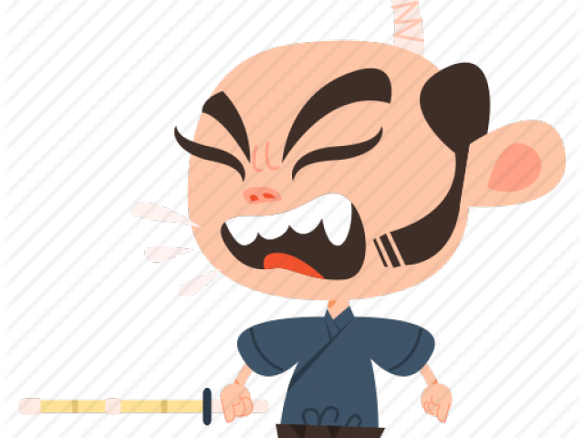 Japan Clipart Japanese Warrior - Cartoon - Png Download (640x480), Png Download