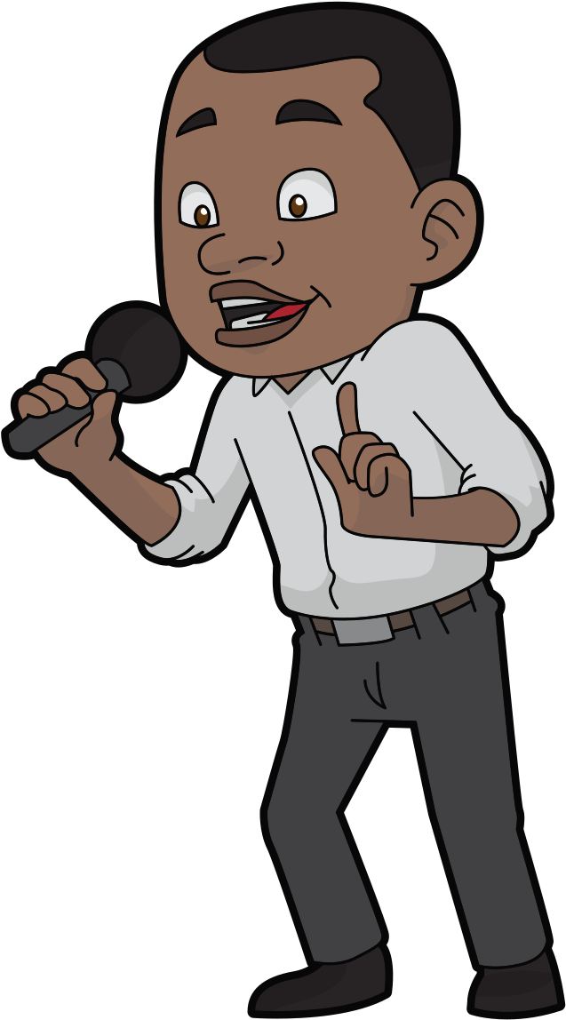 Cartoon Guy Candid Speaker - Cartoon Clipart (1000x1294), Png Download