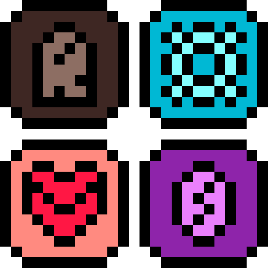 Fortitude, Solitude, Compassion, And Vanity - Dibujos De Pixeles Emojis Clipart (1188x1188), Png Download