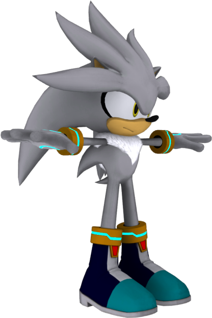 Download Zip Archive - Silver The Hedgehog Sonic Forces Clipart (750x650), Png Download