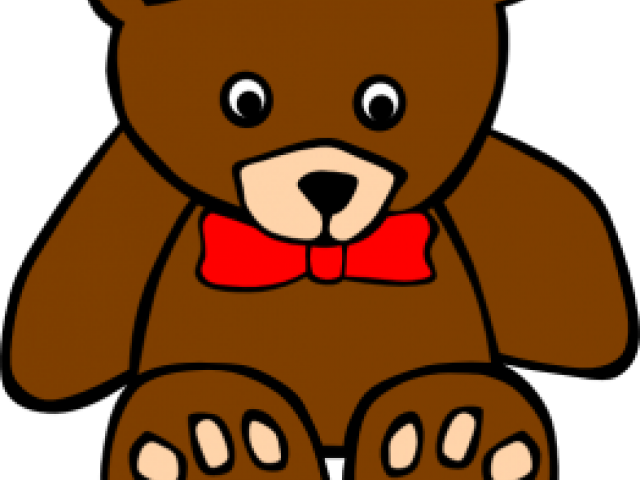 Brown Bear Clipart Border - Red Teddy Bear Clipart - Png Download (640x480), Png Download
