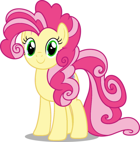 Purplewonderpower, Cute, Daughter, Earth Pony, Female, - Mlp Pinkie Vector Clipart (591x600), Png Download