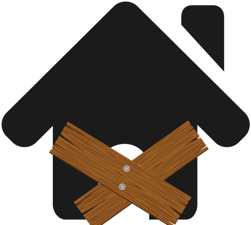 Evicted House - Home Clipart (810x450), Png Download