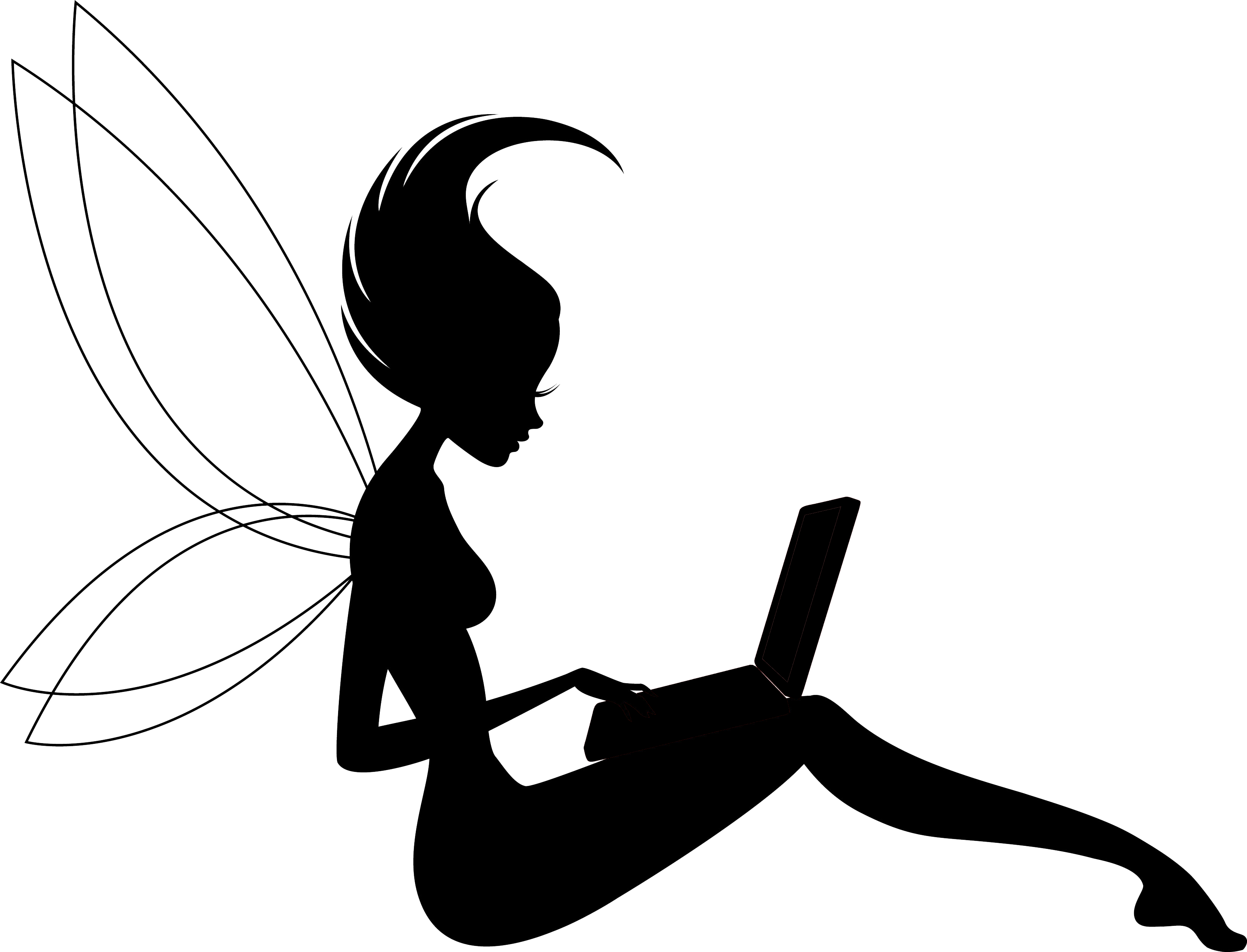 Tia Grindle - Office Fairy Clipart (3290x2511), Png Download
