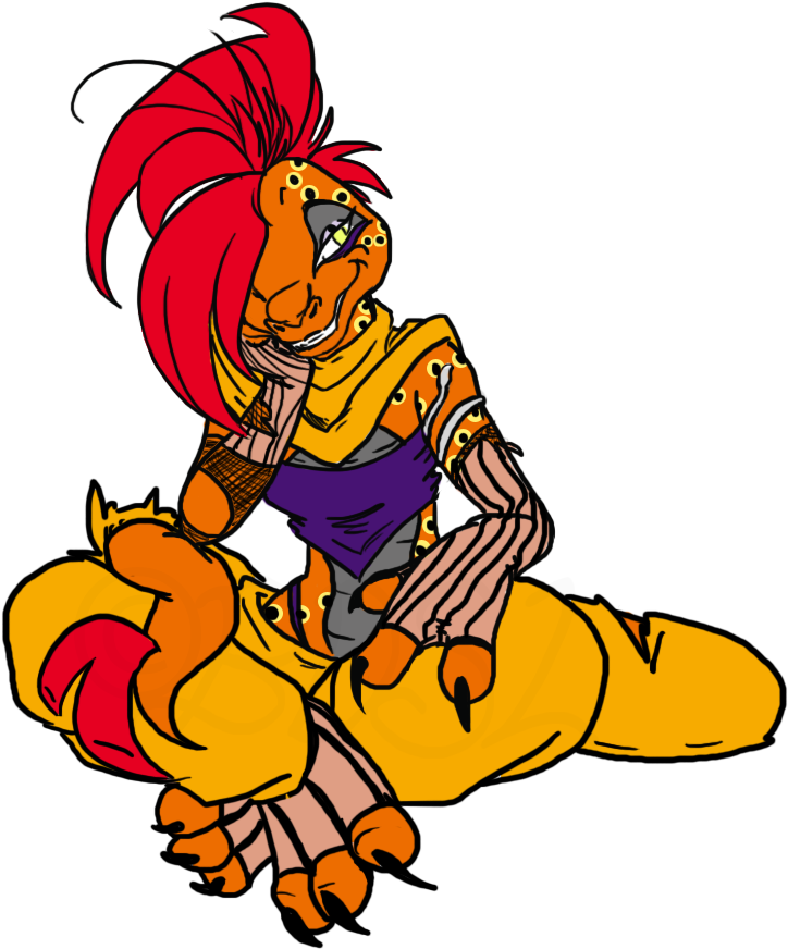 Tiamat 'tia' The Scrafty - Tiamat Cute Clipart (849x923), Png Download