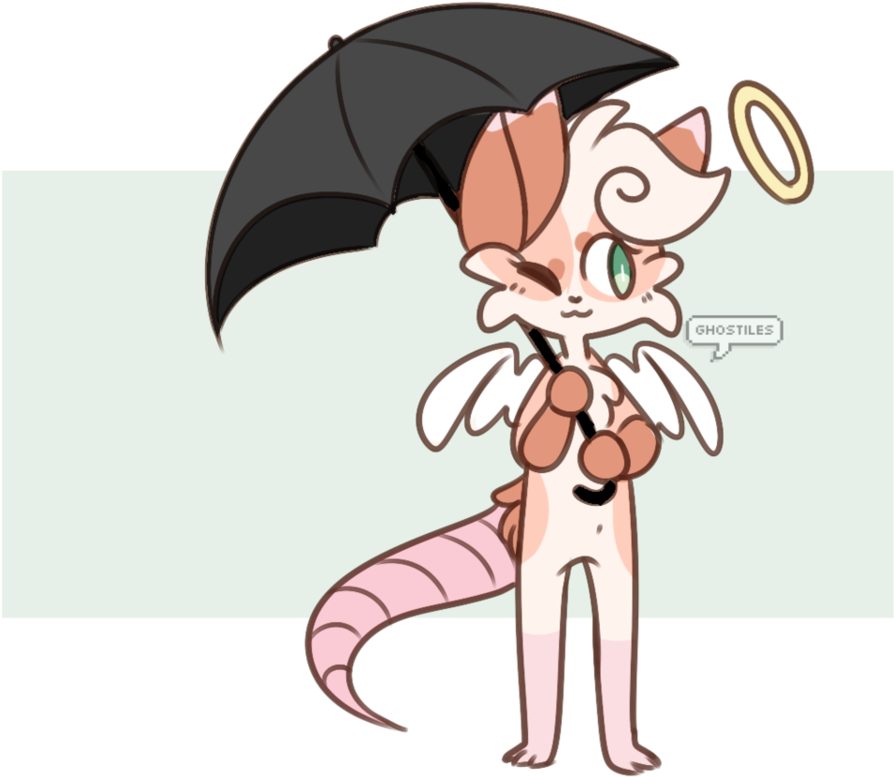 Umbrella Clipart Kawaii - Cartoon - Png Download (962x830), Png Download