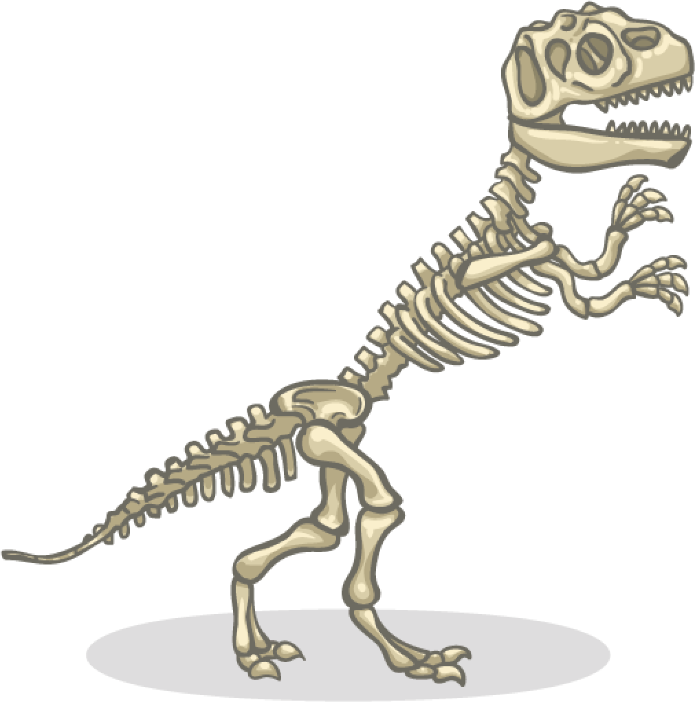 Item Detail Itembrowser - Skeleton Of A Dinosaur Clipart (1024x1024), Png Download