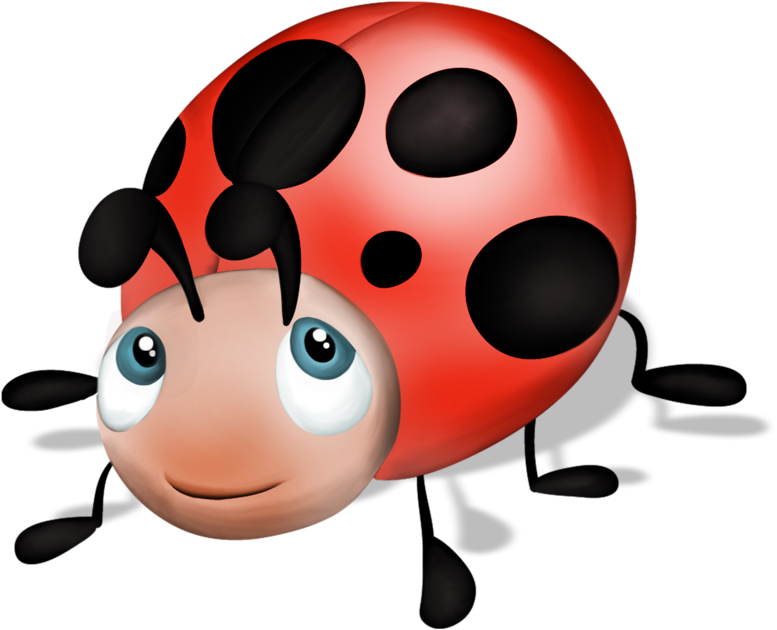 Ϧugs ‿✿⁀ Ladybug Picnic, Clipart, Bug Art, Painted - Mariquita De Ladybug - Png Download (800x652), Png Download