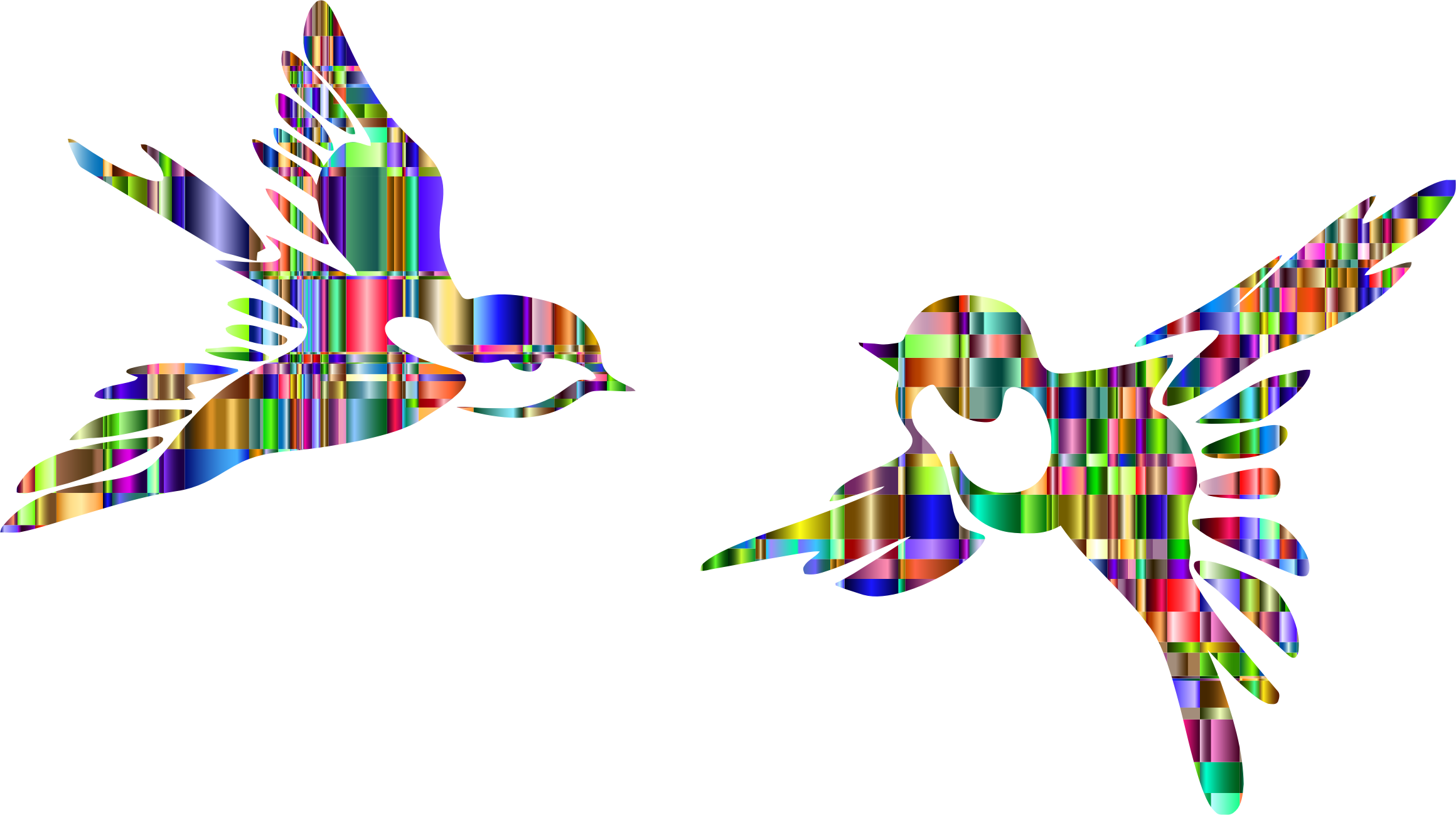 This Free Icons Png Design Of Chromatic Checkered Stylized Clipart (2320x1298), Png Download