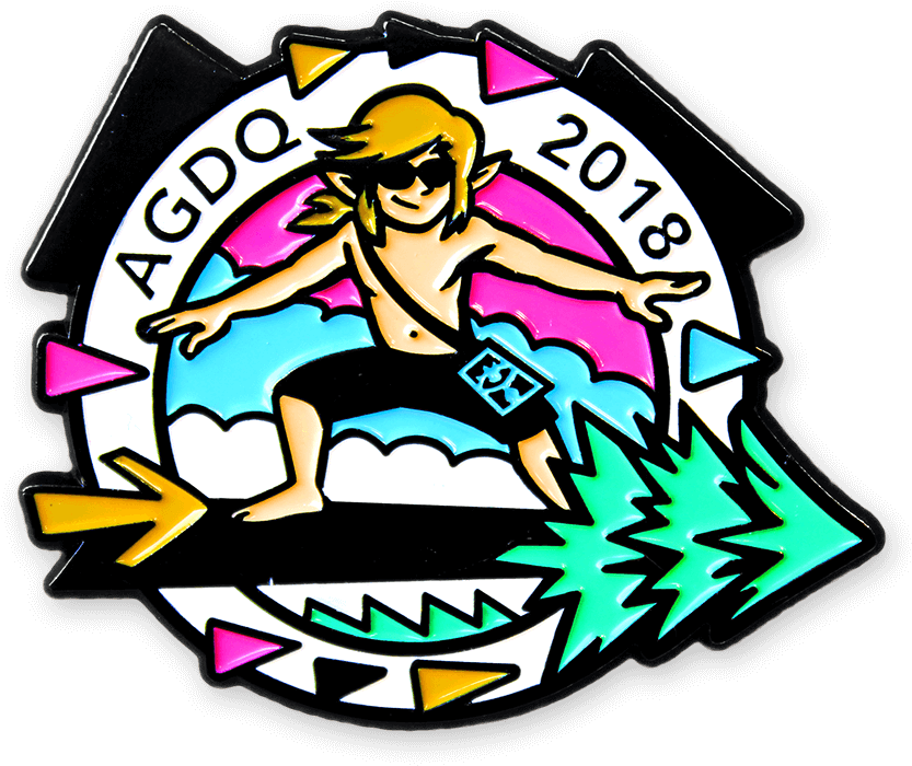 Agdq 2018 Pin Clipart (1024x1024), Png Download