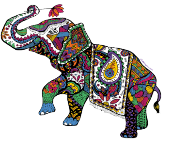 Indian Elephant Clipart Transparent - Png Download (640x480), Png Download