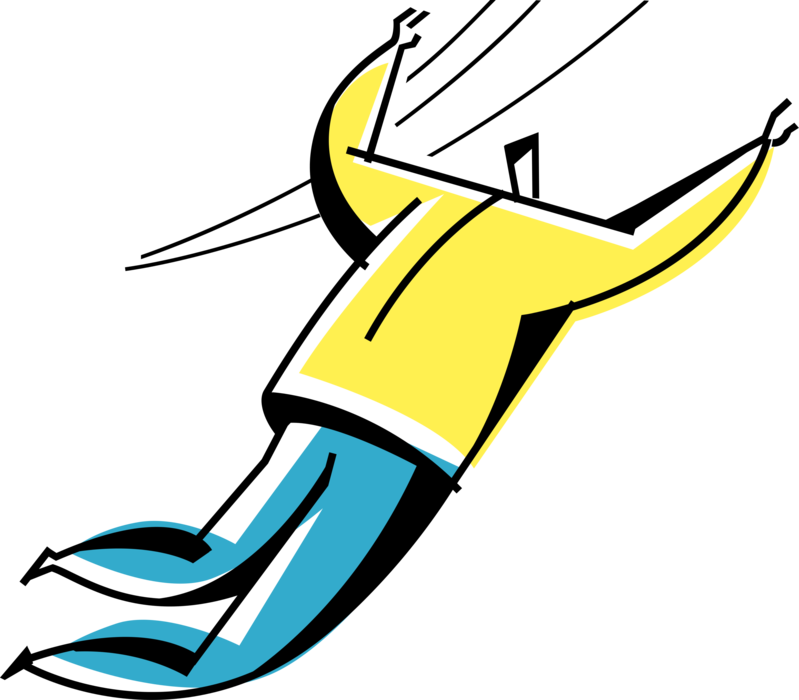 Vector Illustration Of Businessman Trapeze Artist Flies Clipart (799x700), Png Download